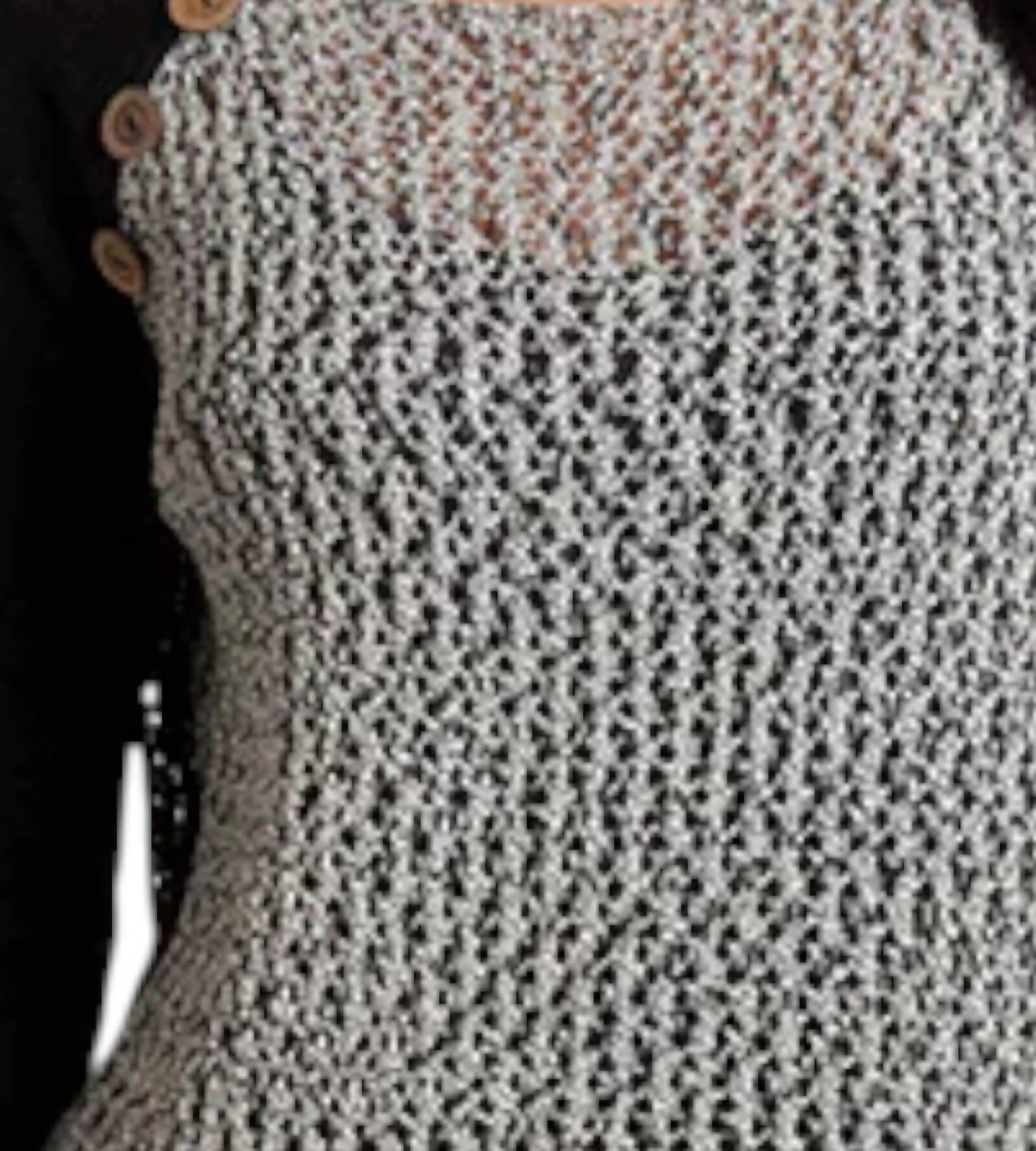 French Kyss - Crochet Three Quarter Sleeve Top