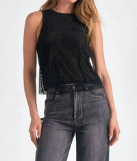 Elan - Lyric Metallic Mesh Tank