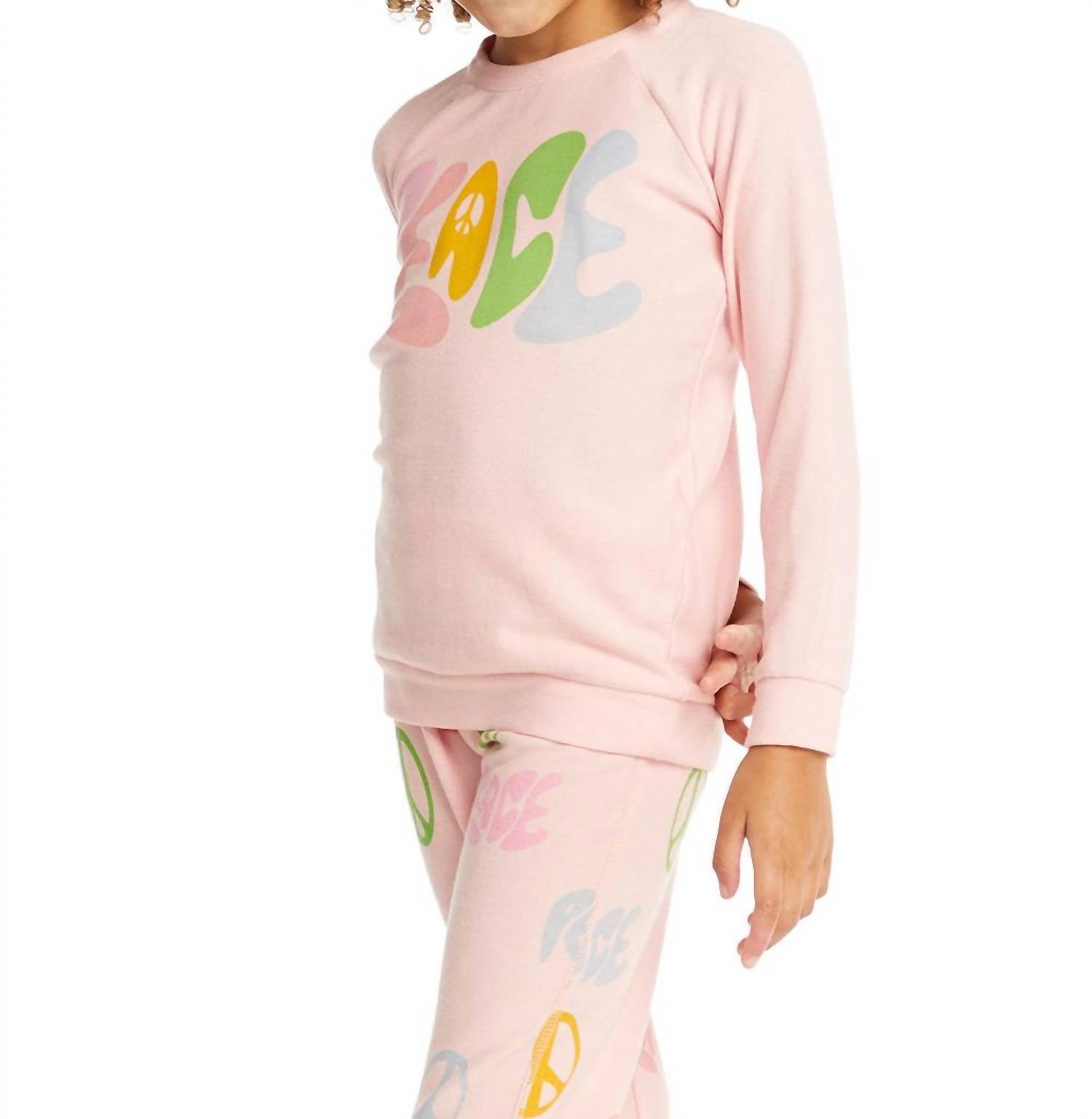 Chaser - Girls Peace Raglan Pullover