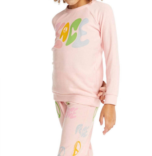 Chaser - Girls Peace Raglan Pullover