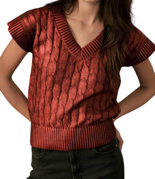 Another Love - Metallic Sweater Vest