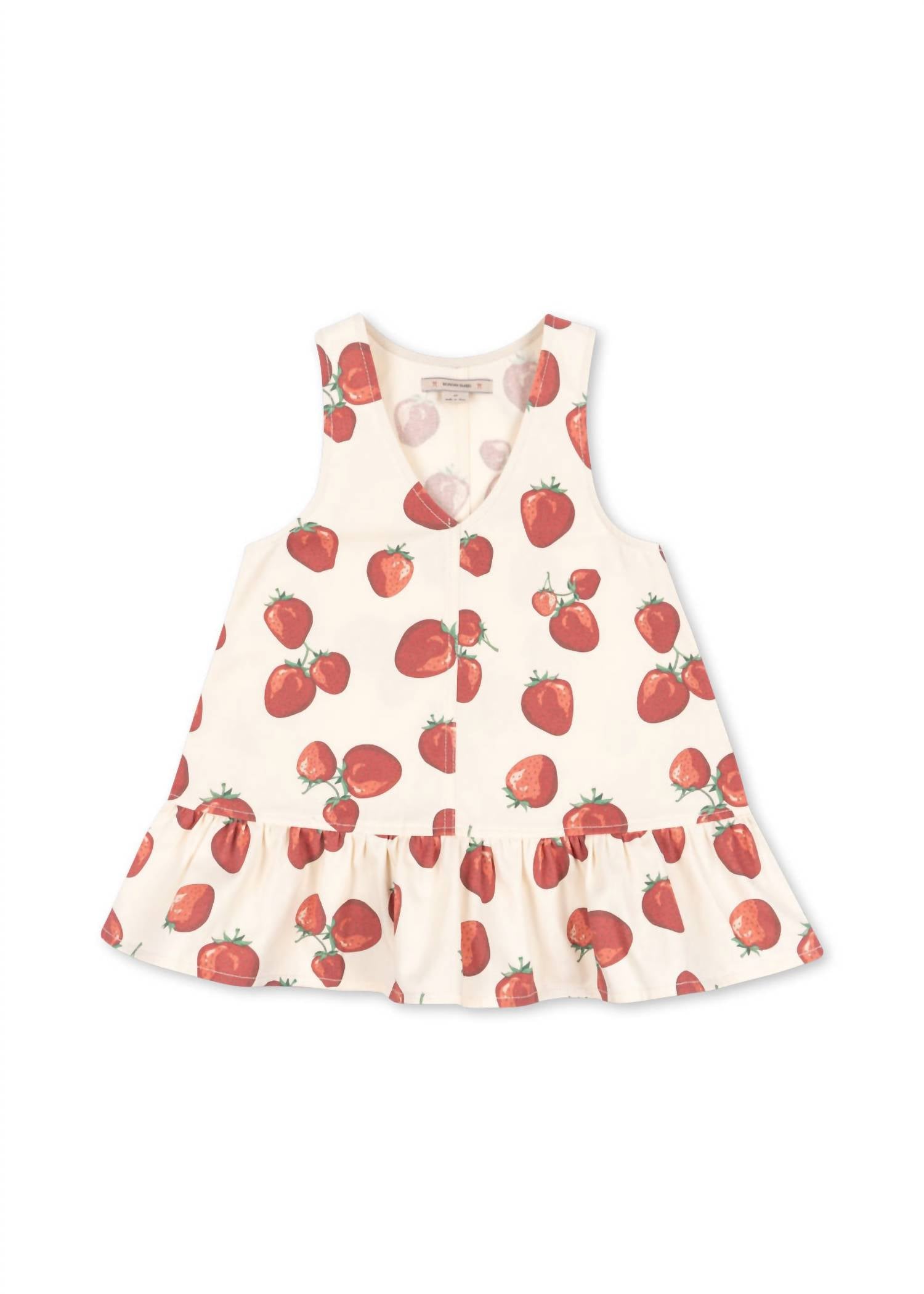 Konges Sløjd - Girl's Strawberry Sleeveless Organic Cotton Dress