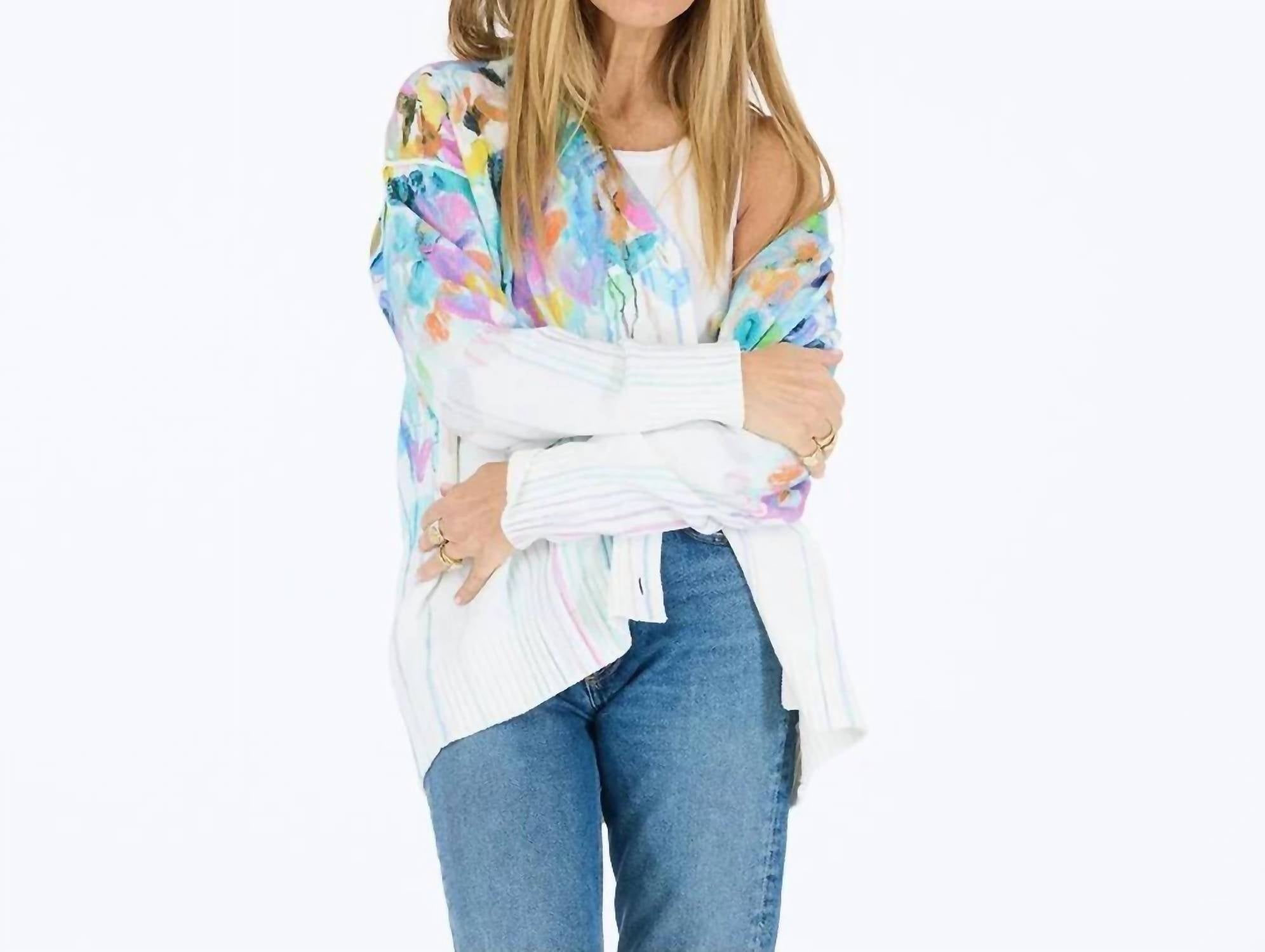 Kerri Rosenthal - Women's Slouchy Love Adorned Cardigan