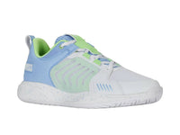 K-Swiss Women's Ultrashot Team Tennis Shoe in white dutch canal paradise green - women's shoe