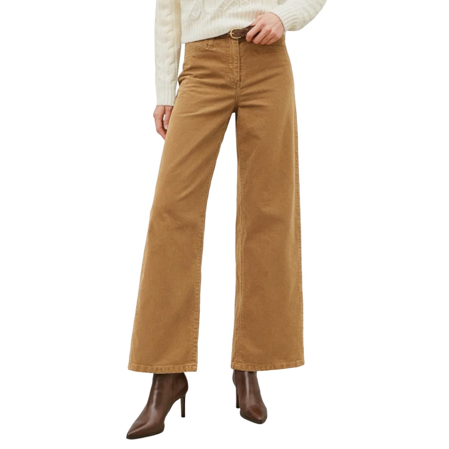 NILI LOTAN Women's Megan Corduroy Pant in eagle eye - women's pants