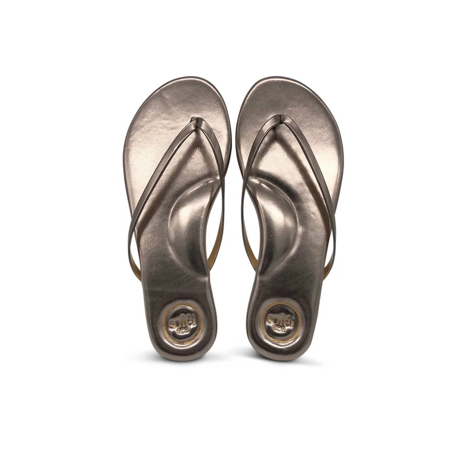 solei sea Women's Indie Sandal in metallic pewter - women's sandal - alternate view
