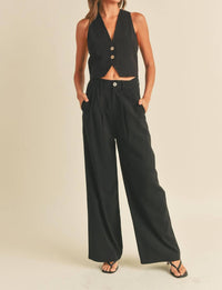 Miou Muse - Boss Girl High Waisted Trousers