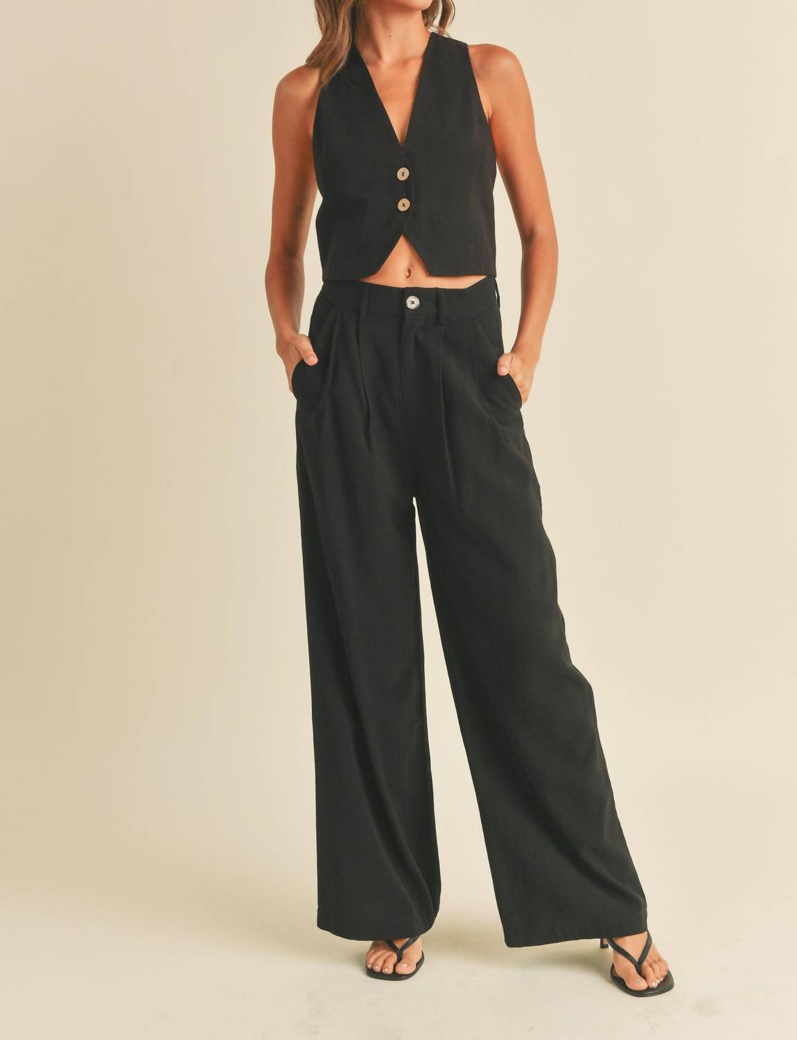 Miou Muse - Boss Girl High Waisted Trousers