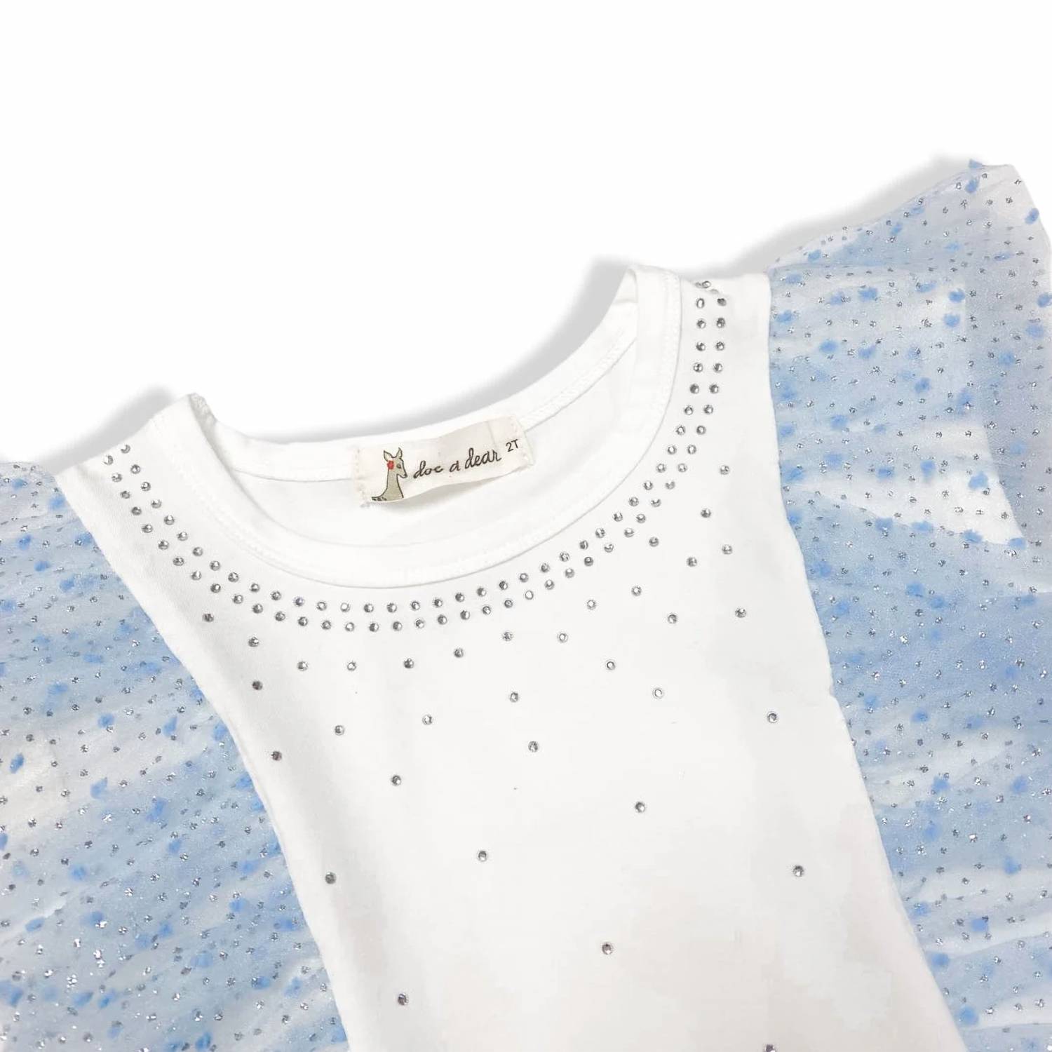 Doe A Dear - Kid's Dot Mesh Tee & Tutu Set