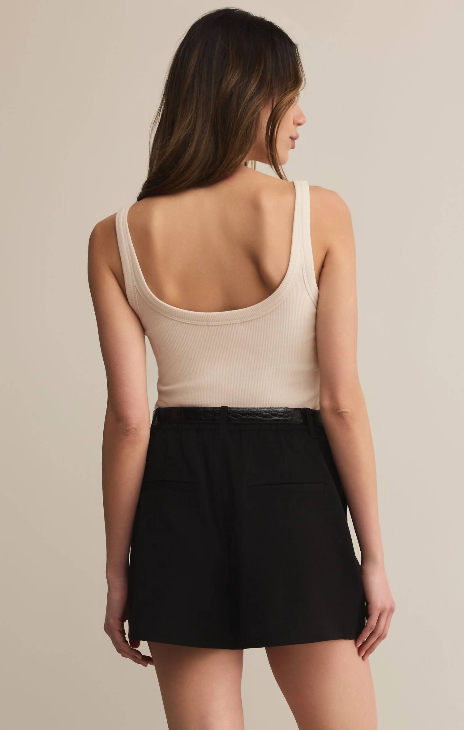 Z Supply Iconic Bodysuit in beige - women's shirt - view 4