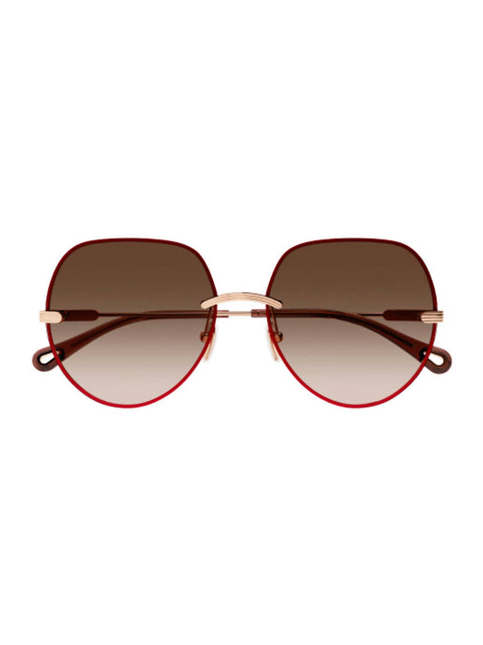 Chloe - Women's Geometrical Rimless Sunglasses