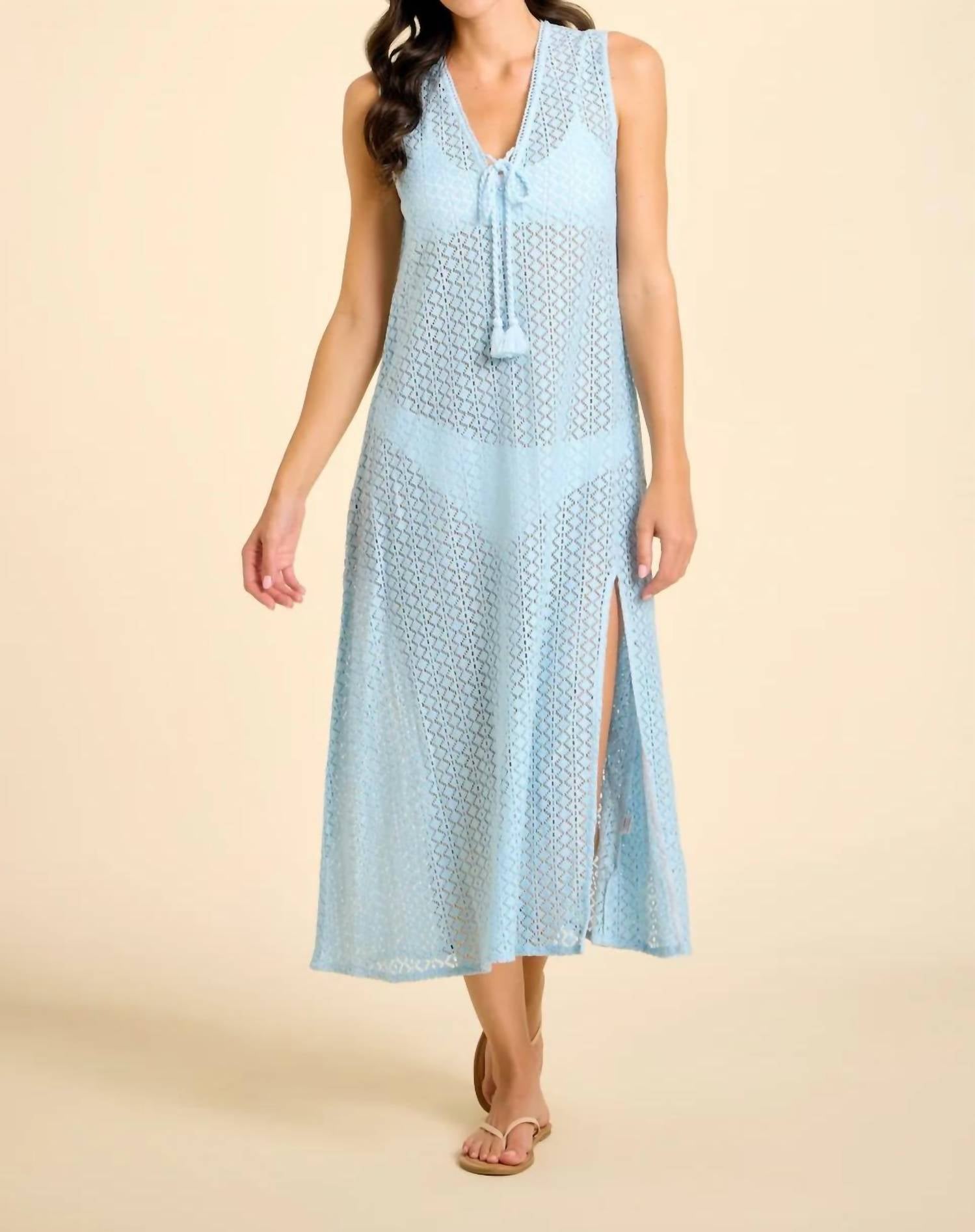 Sitano - Sorrento Aria Crochet Cover-up Midi Dress
