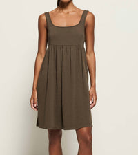 Nation LTD Kitty Baby Doll Dress in espresso - women's dress
