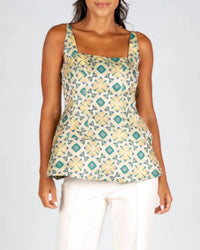 Sincerely Ours - Mirabell Jacquard Patterned Tank Top