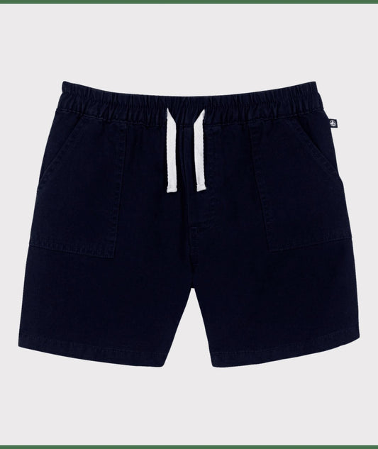 Petit Bateau - Kid's Cotton And Linen Twill Shorts