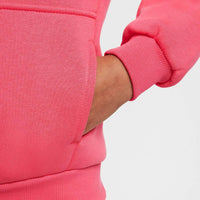 NIKE Sportswear Club Fleece Pullover Hoodie in aster pink white - kids' shirt - detail view