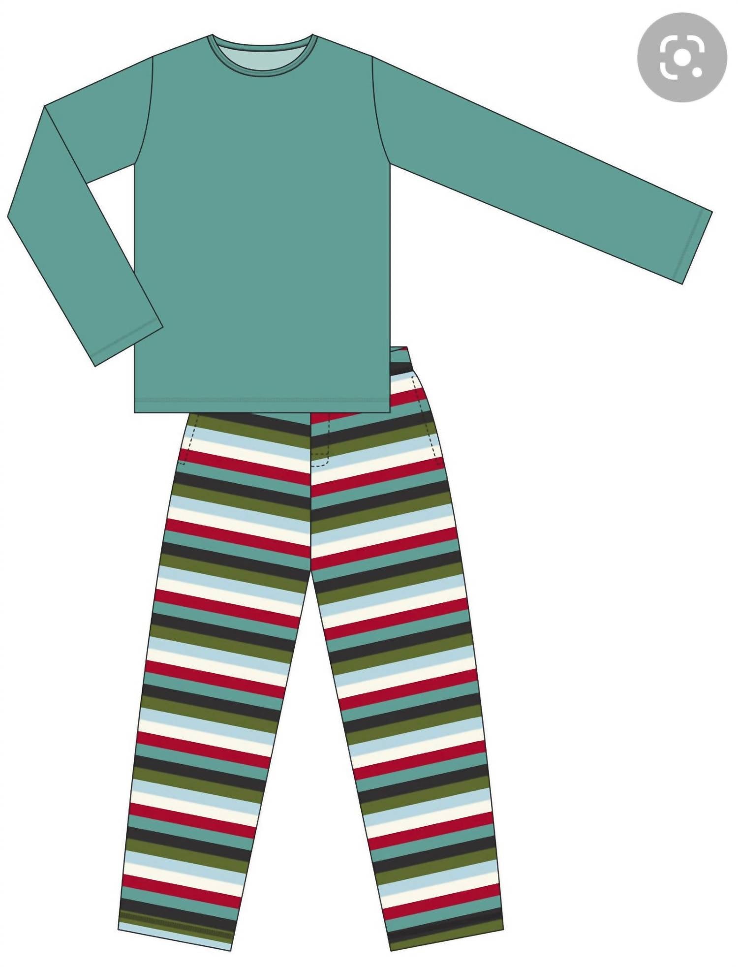 Kickee - Men's Long Sleeve Pajama Set