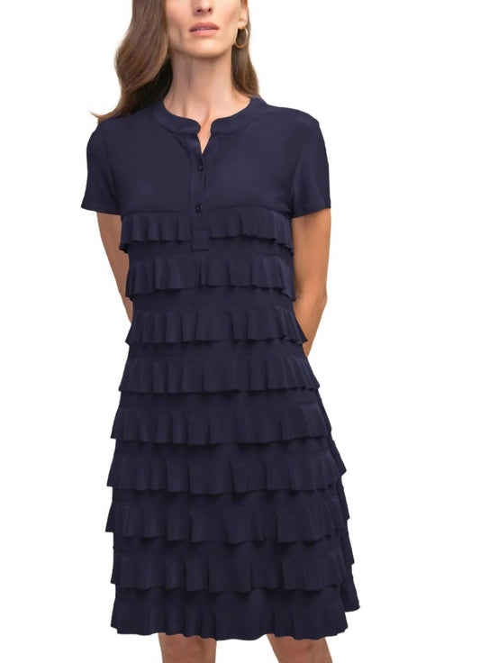 Joseph Ribkoff - TIERED RUFFLE DRESS
