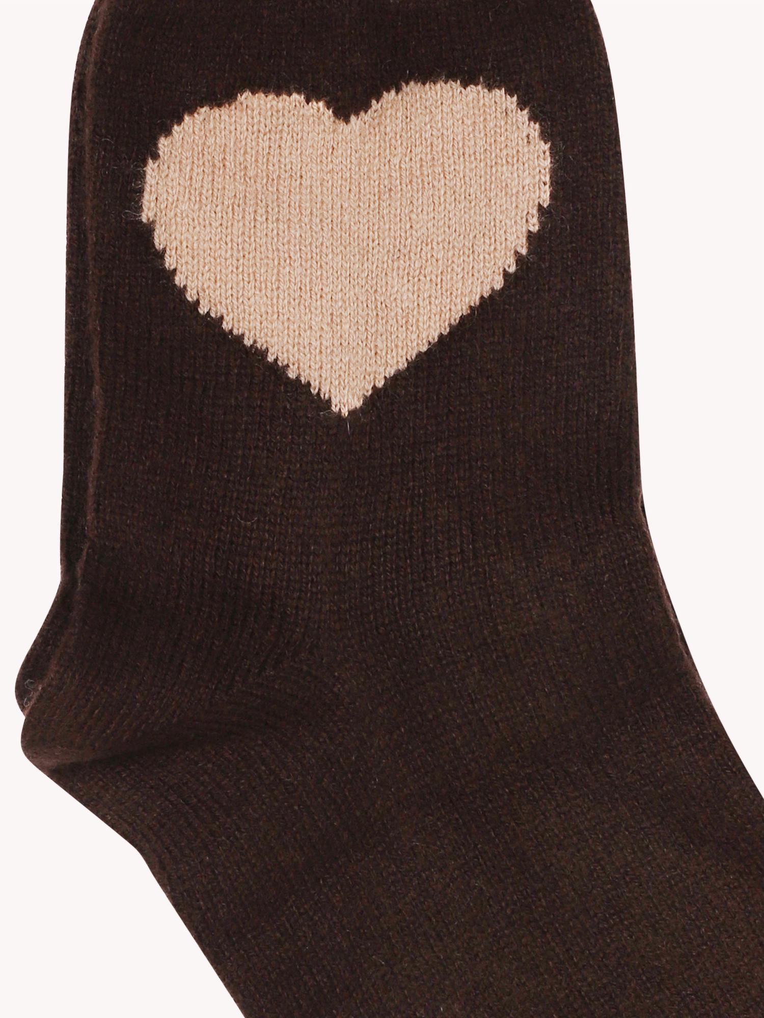 Jumper1234 Women's Heart Socks in pluto skin - women's accessory - alternate view