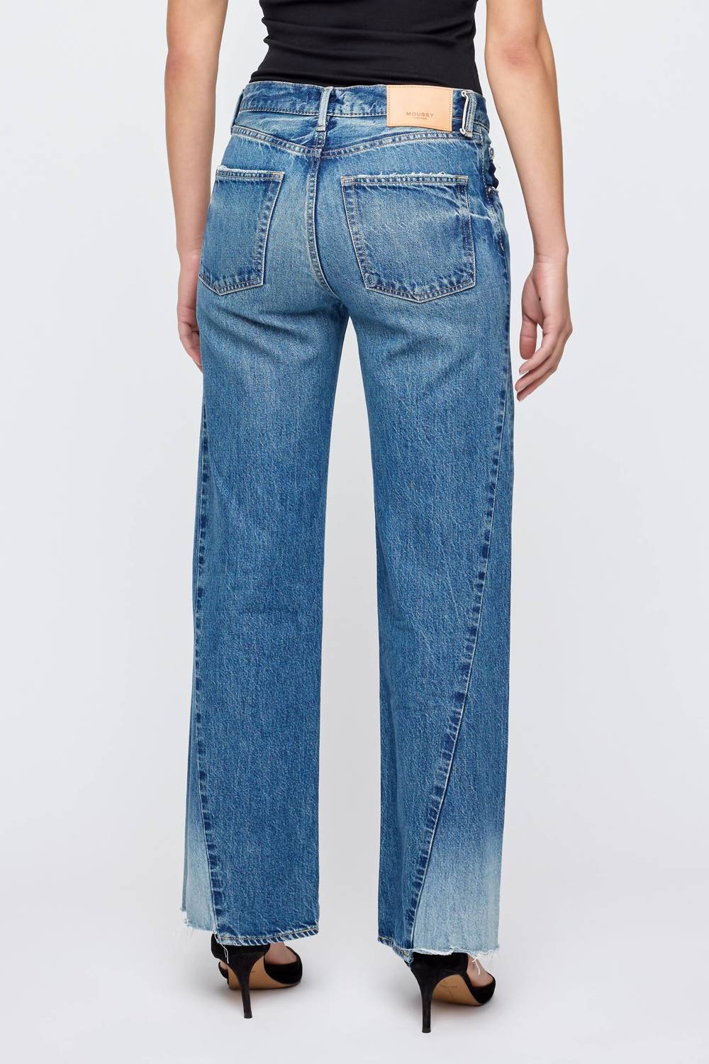 Moussy - Panel Wide Jeans