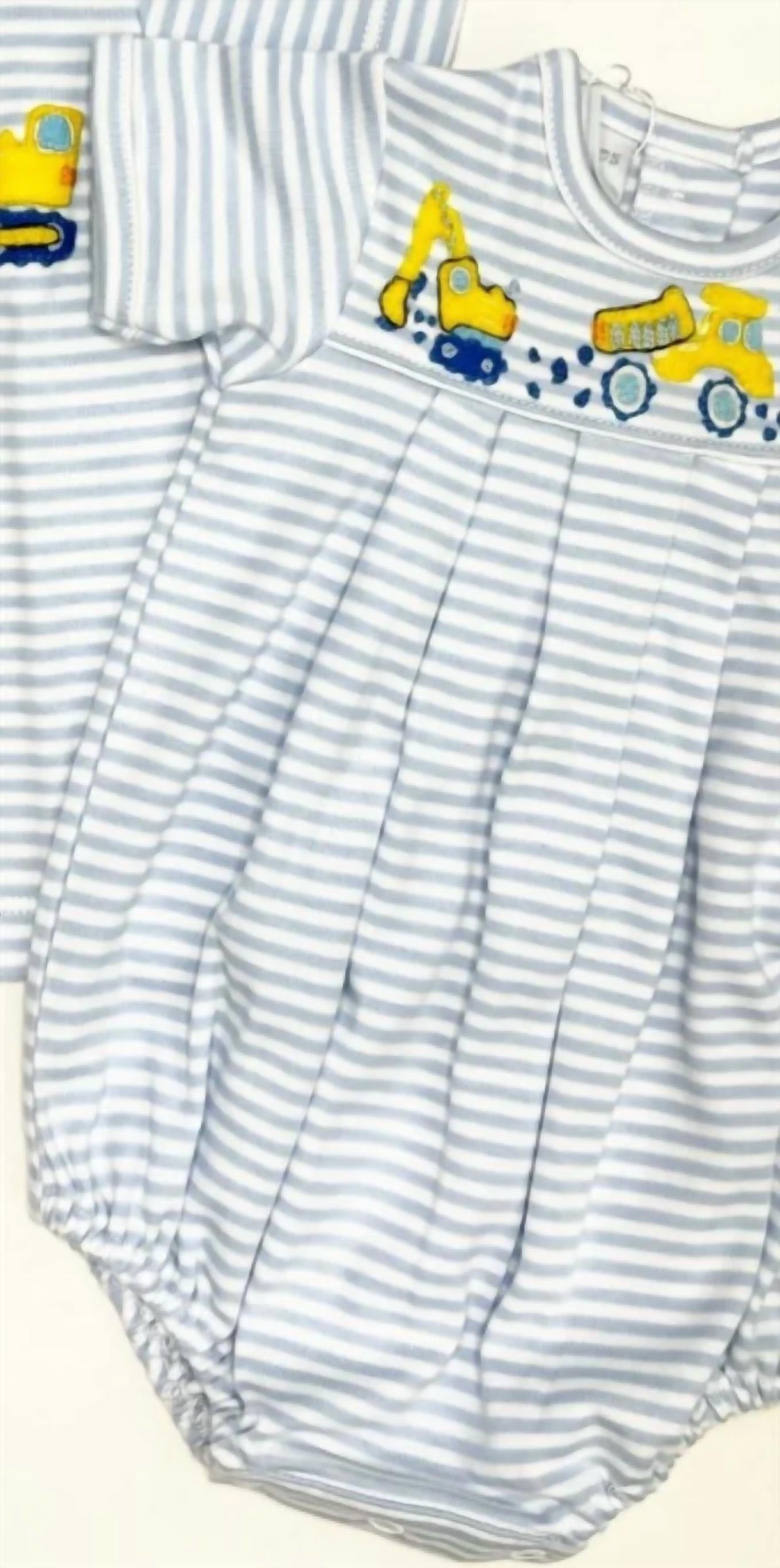 Squiggles - Boy's Construction Romper