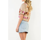Thml - Western - Inspired Short Sleeve Sweater