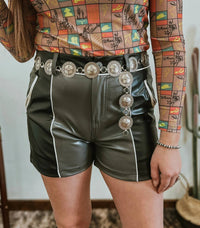 2Flyco - Camino Cowboys Leather Shorts