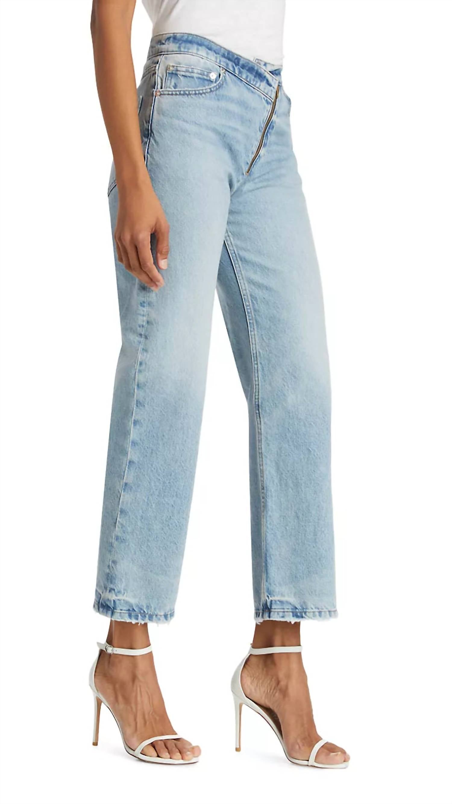 Frame - Le Jane Crop Angled Zipper Jean