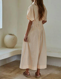 By Together - Striped Pleated Flare Dress