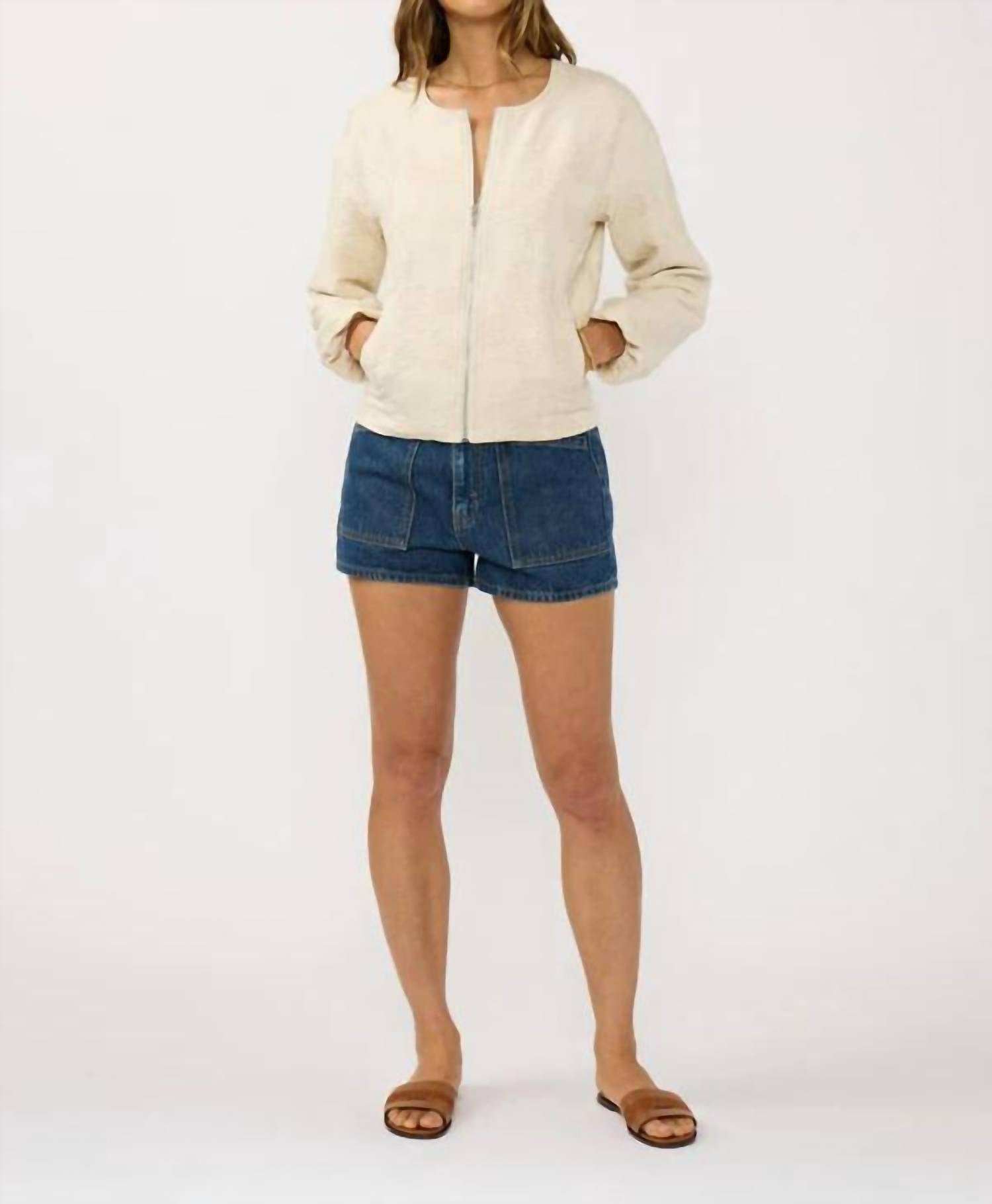 Lovestitch - Soft Structure Zip Up Jacket