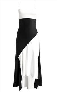Alice + Olivia - Rosa Asymmetrical Midi Slip Dress