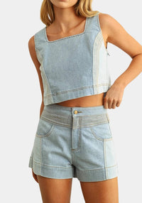Miou Muse - Cassie Color Blocked Top