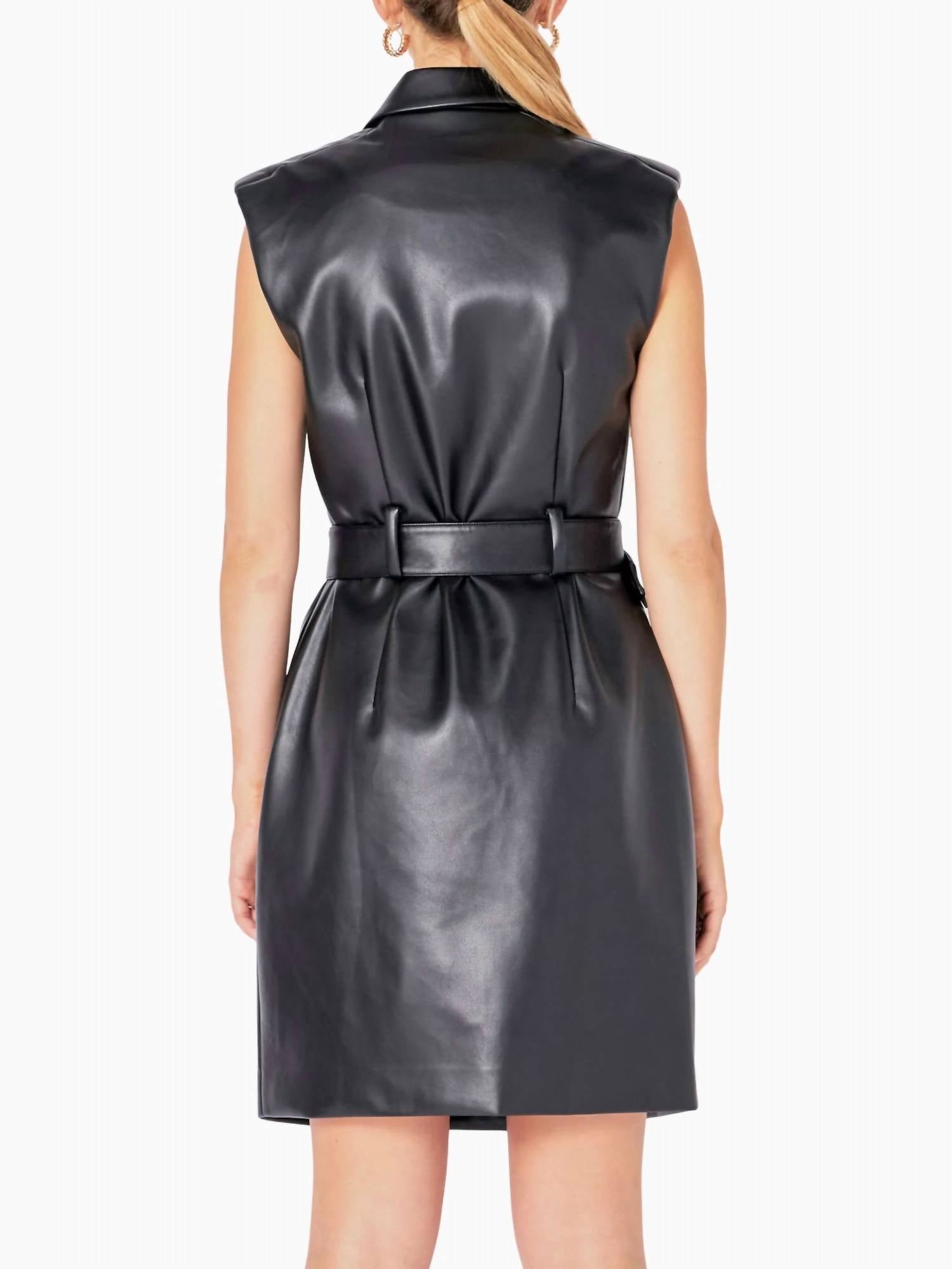 Endless Rose - Dana Leather Mini Dress
