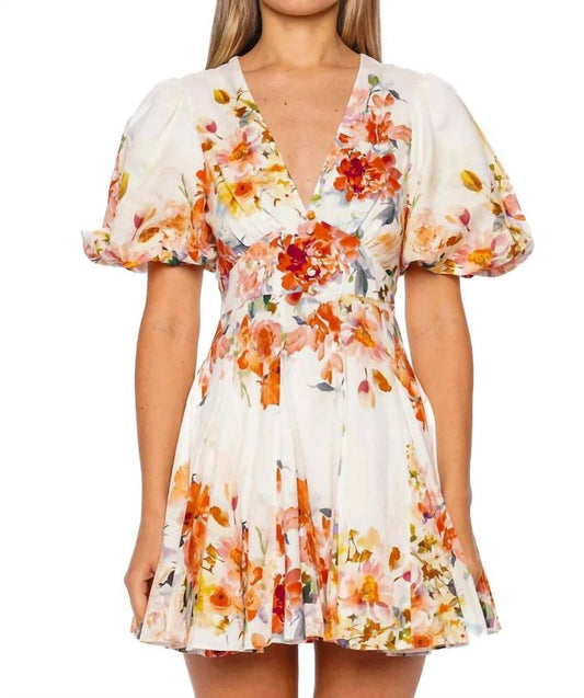 Hemant & Nandita - Saba Puff Sleeve Mini Dress