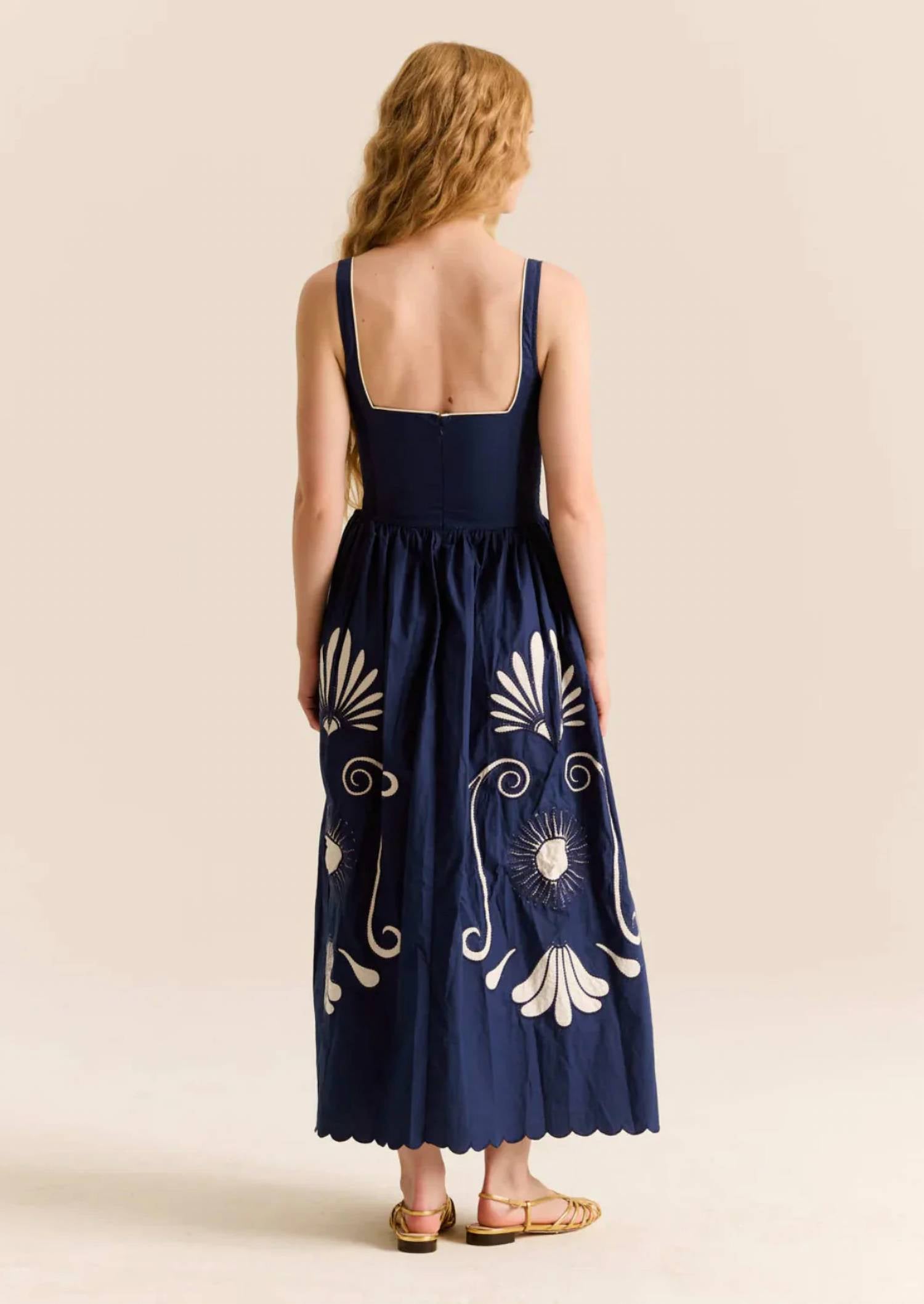 Carolina K - Almara Embroidered Midi Dress