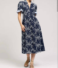 Current Air - Pullover Short Sleeve Midi Dress