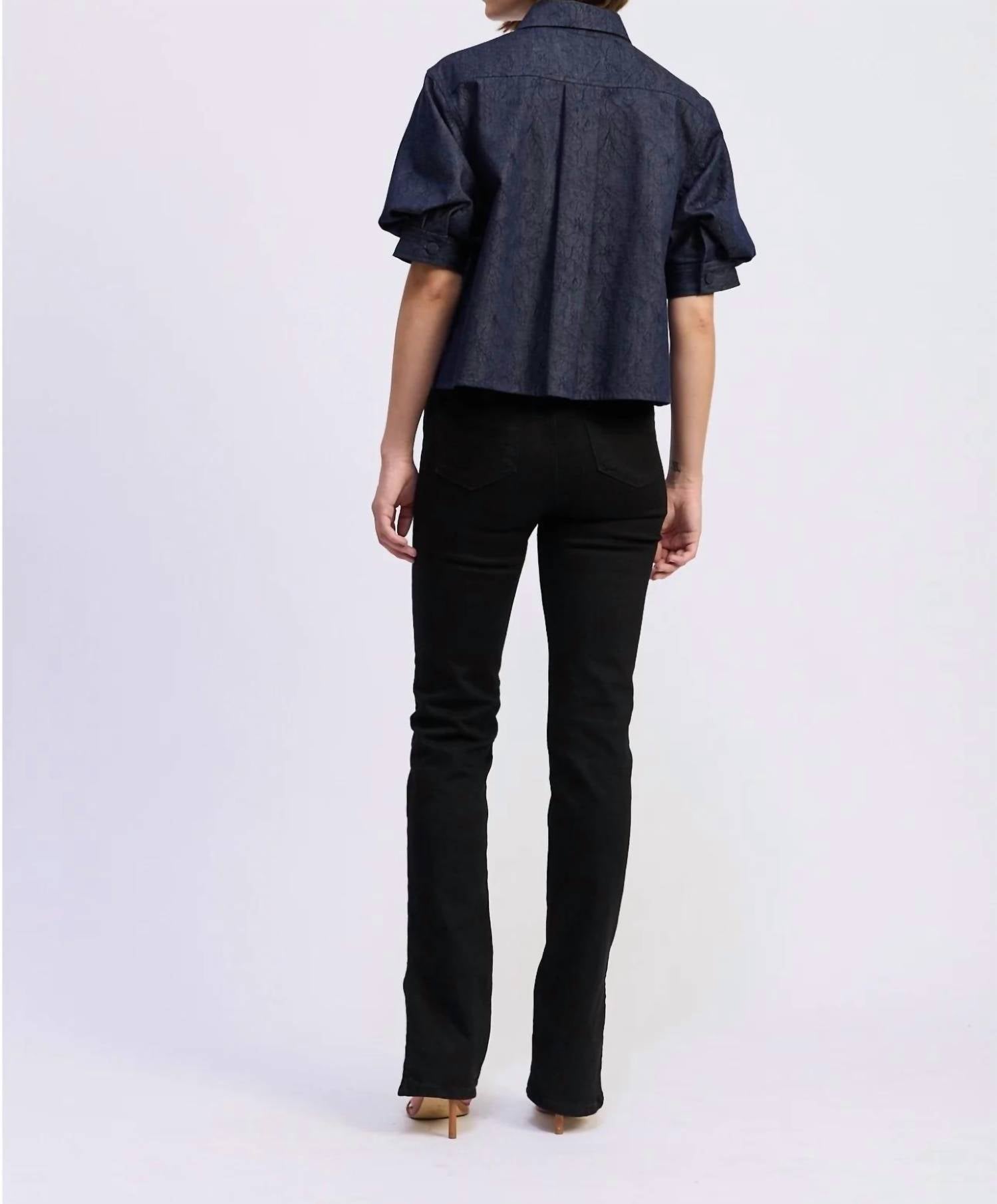 En Saison - Darby Boxy Collared Top