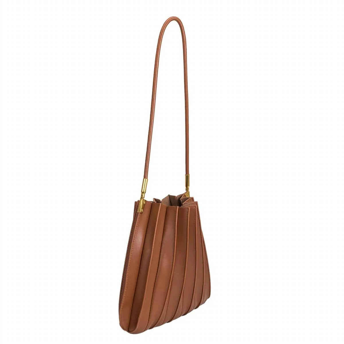 Melie Bianco - Women's Carrie Pleated Vegan Leather Shoulder Bag