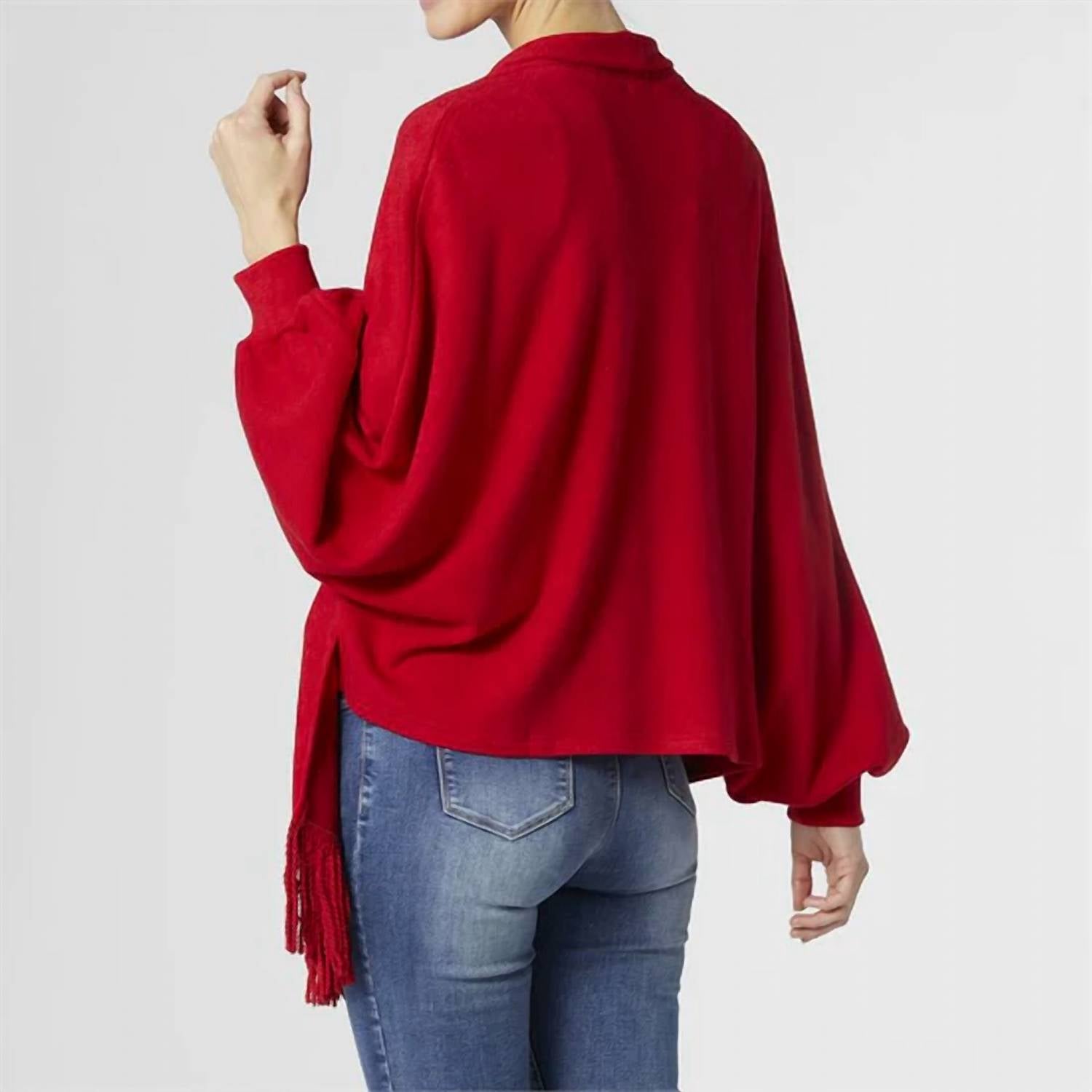Coco + Carmen - Cheryl Soft Cardigan With Fringe Wrap