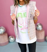 Sweet Claire - Santa Monica Tennis Club Oversized Tee