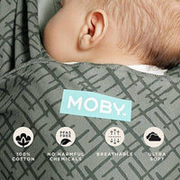 Moby Wrap Classic Wrap Baby Carrier in olive etch - item - detail view