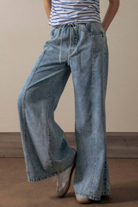 Trend:Notes - Wide-leg Denim Lounge Pants