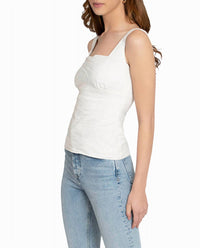 Nicole Miller - Cotton Metal Square Neck Cami