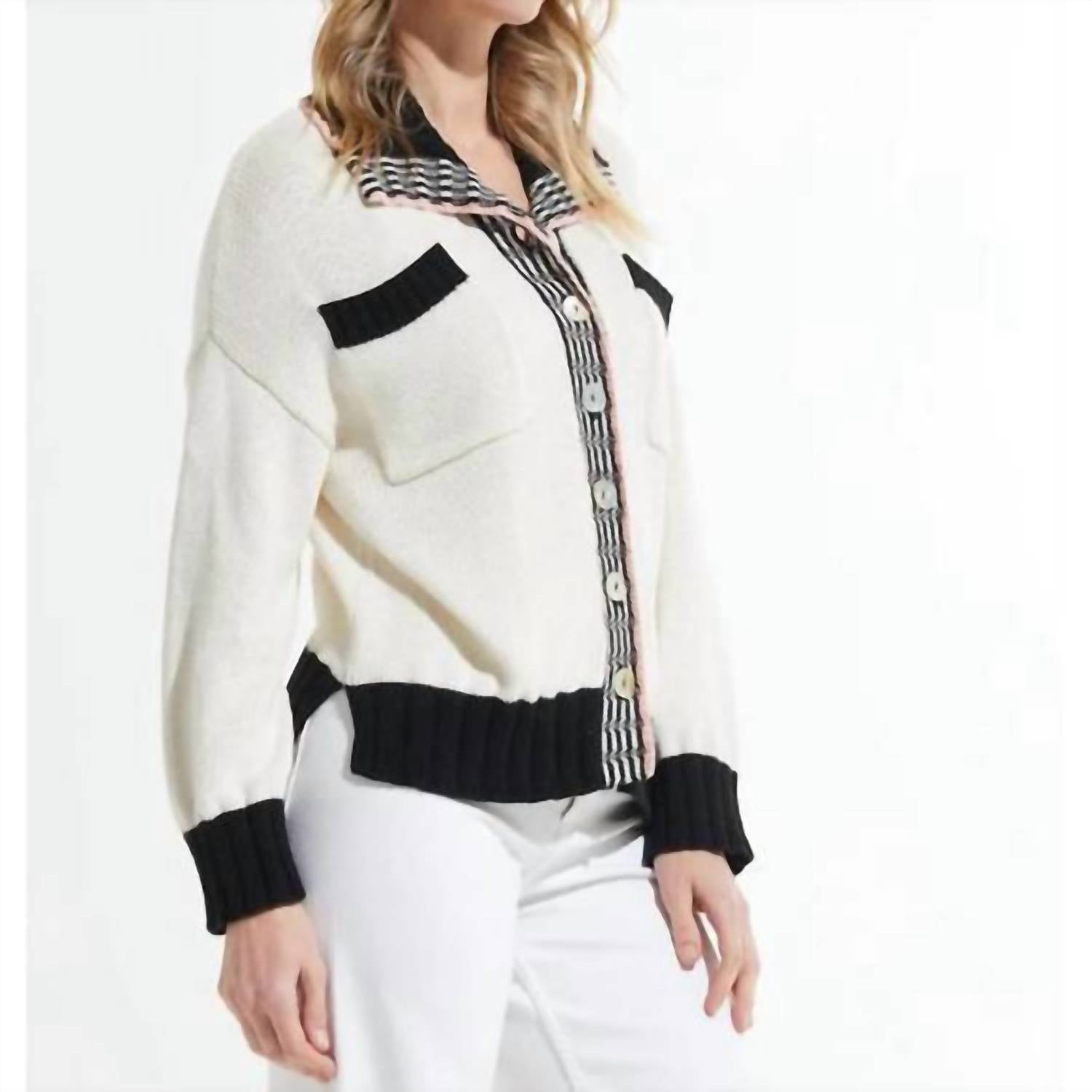 Zaket & Plover - Women's Collared Cardigan