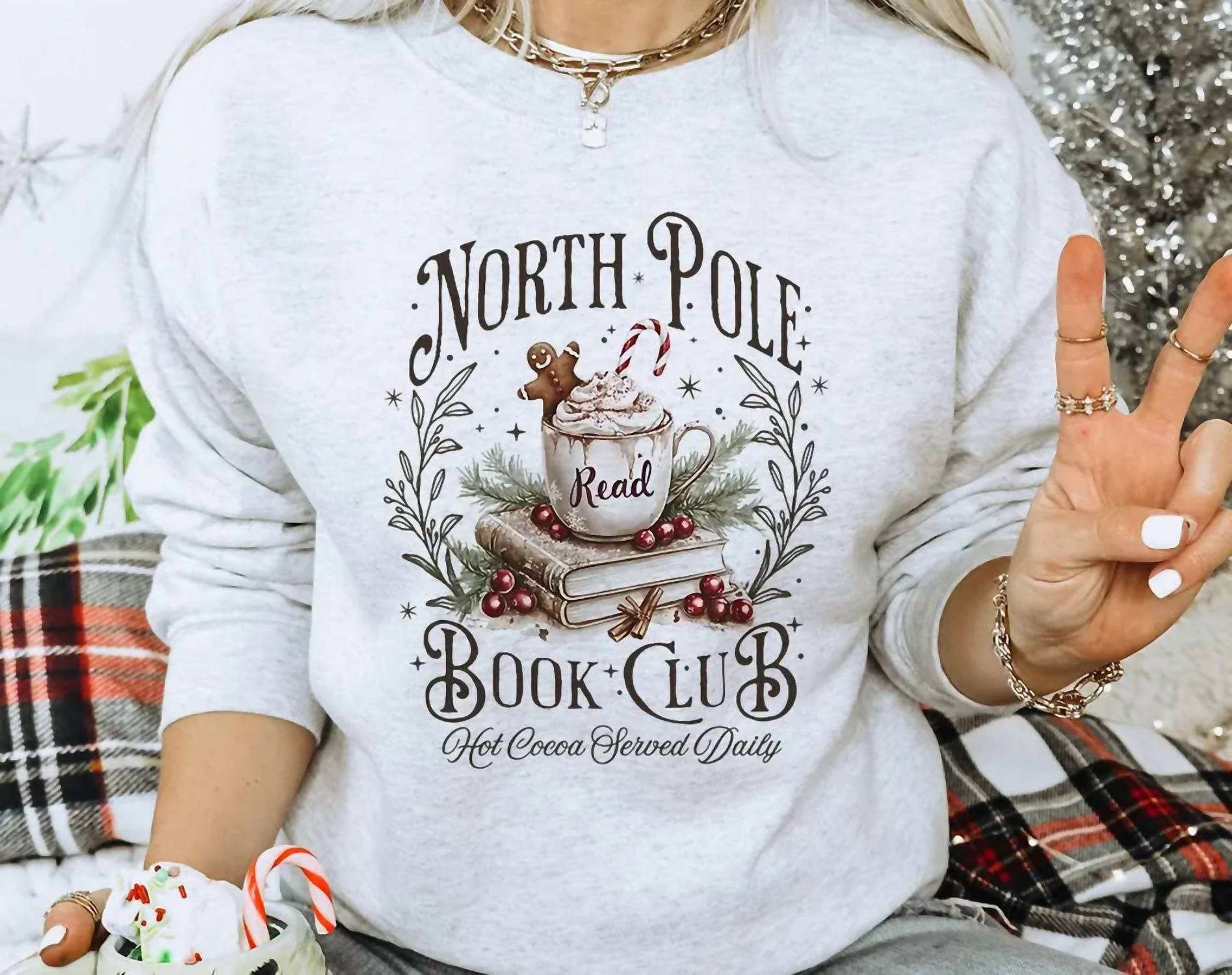 Kissed Apparel - North Pole Book Club Sweatshirt