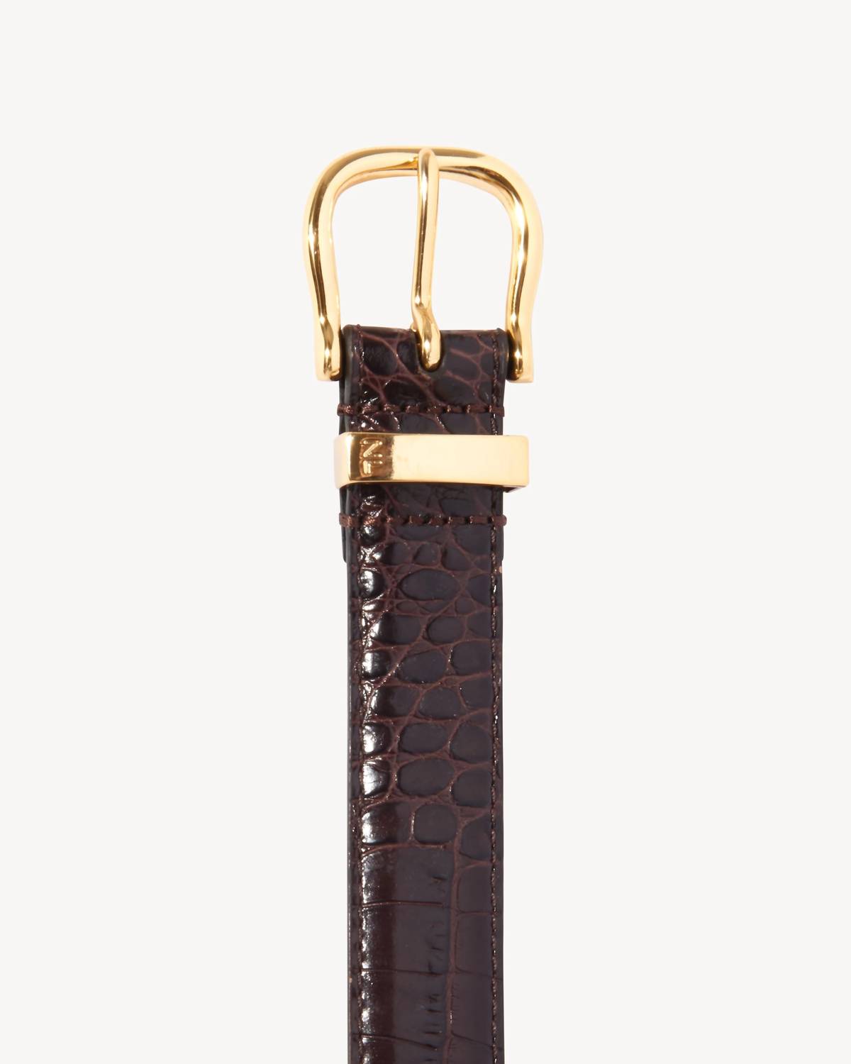 Nili Lotan - Women's Louise Croc Embossed Belt