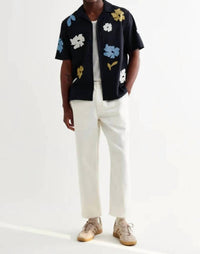 Wax London - Flower Applique Didcot Shirt