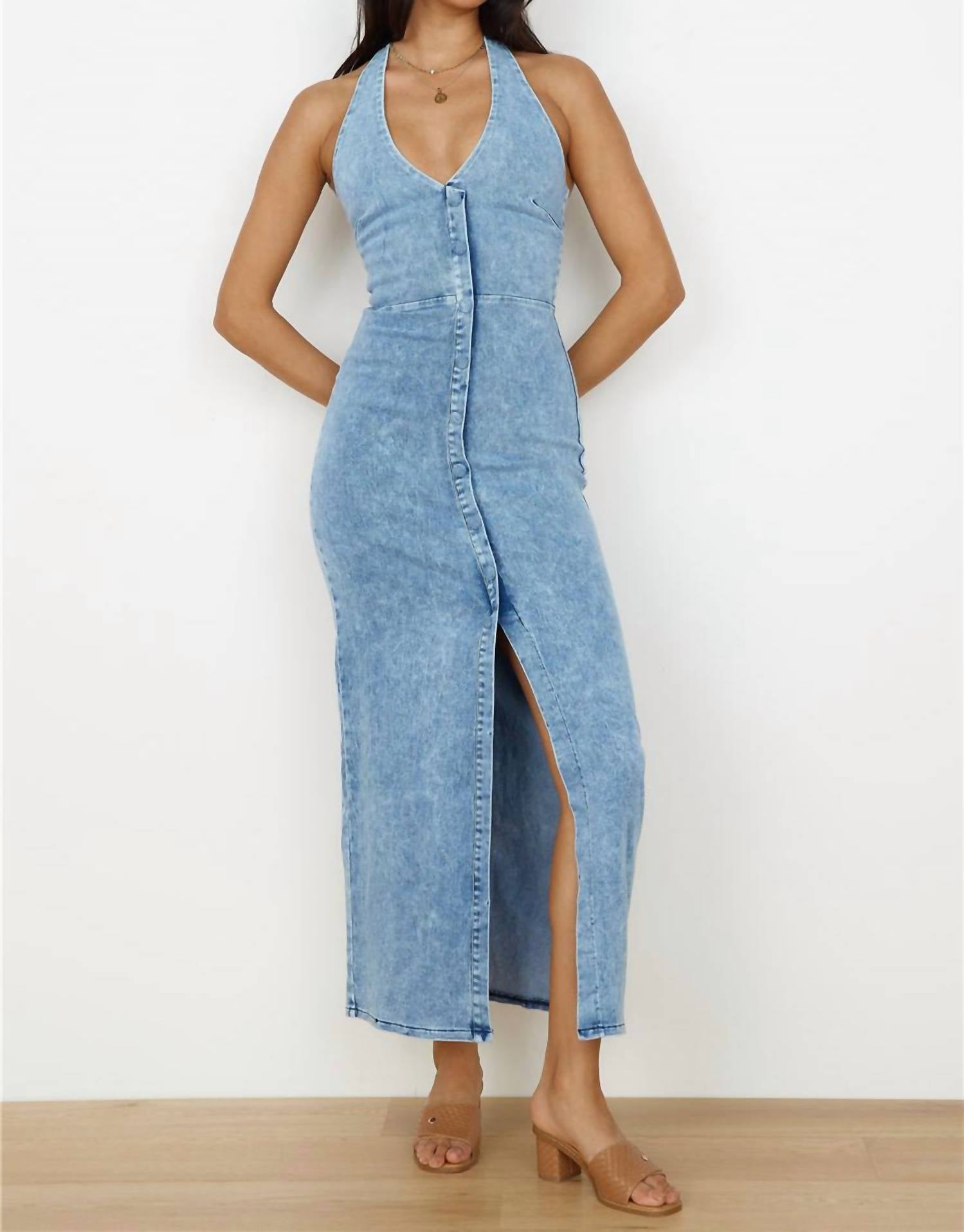 One & Only - Dixie Denim Midi Dress