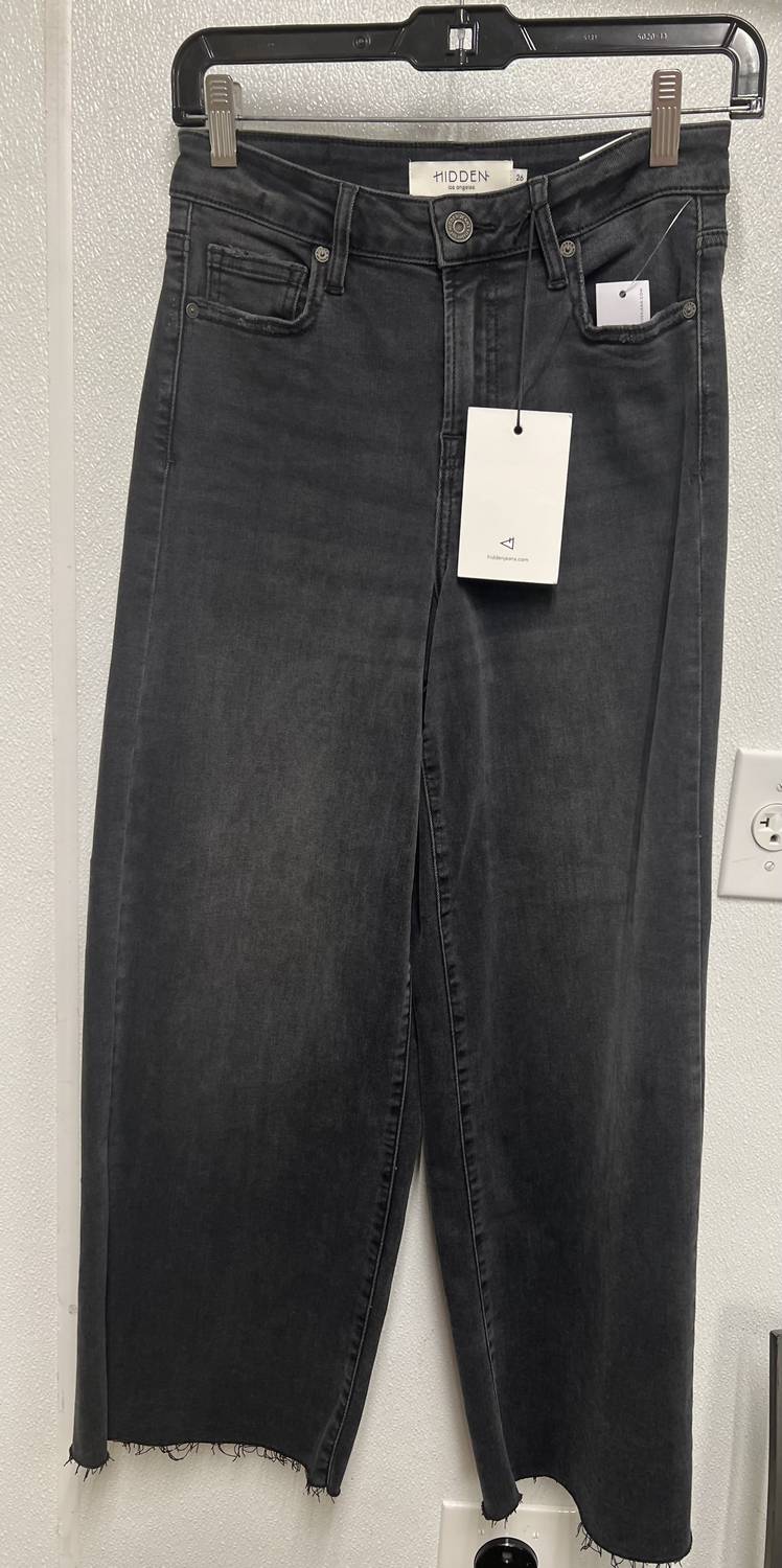 Hidden - Women's Hi Rise Cropped Wide Leg Jeans