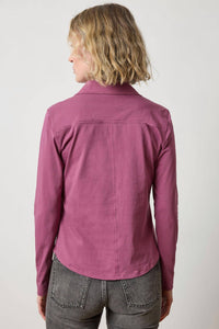 Lilla P - Split Neck Button Down Shirt